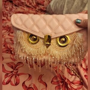 Pink Owl Purse
